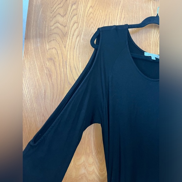 Young Fabulous and Broke cold shoulder body con ruched midi dress L - Picture 2 of 6